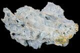 Blue and White Fibrous Chalcedony Formation - India #178445-1